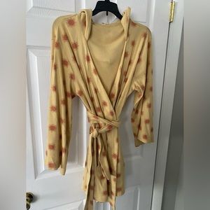 Sun Pattern Hooded Robe